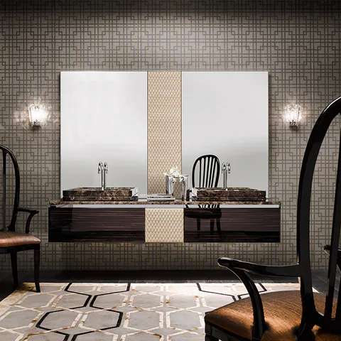 VITAGE milldue edition Four Seasons Боковая стенка 4х555х354 мм., правая, цвет глянцевый шпон Ebano