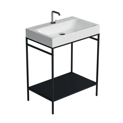 KERASAN Cento раковина 80х45 подвесная c 1отв под смеситель, Grigio matt