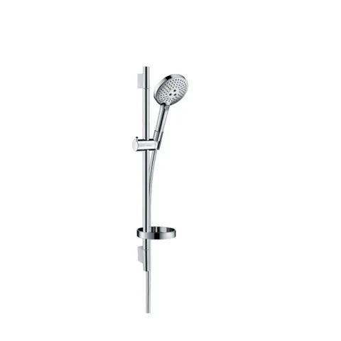 HG Raindance Select S Душевой набор: штанга 650mm, ручной душ 120, 3jet (Rain, RainAir, WhirlAir), EcoSmart, мыльница, шланг, цвет: хром