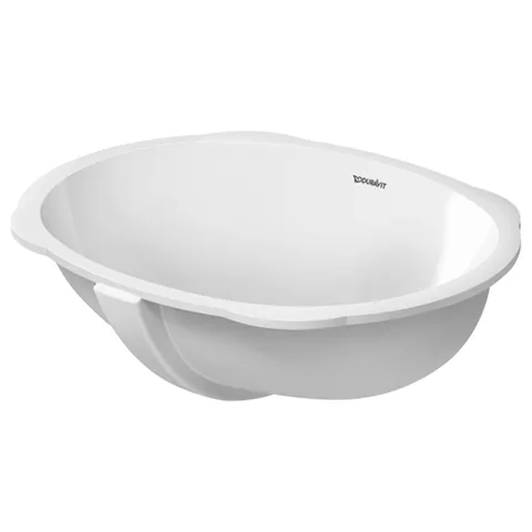 Duravit Santosa Раковина 510x375 мм, встраиваемая снизу, с переливом. вкл. крепление для деревянной столешницы, цвет белый (Спец.цена из наличия)