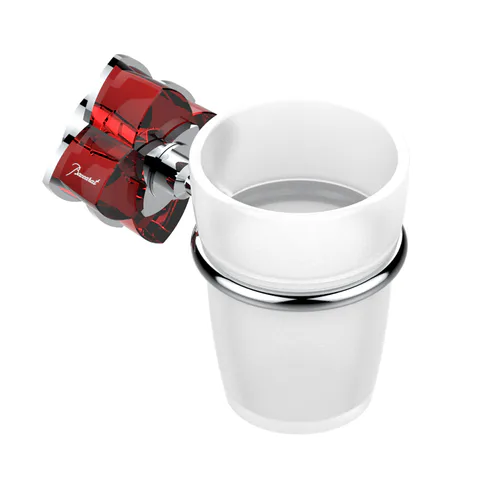 THG PETALE DE CRISTAL ROUGE Стакан стеклянный, подвесной, цвет хром