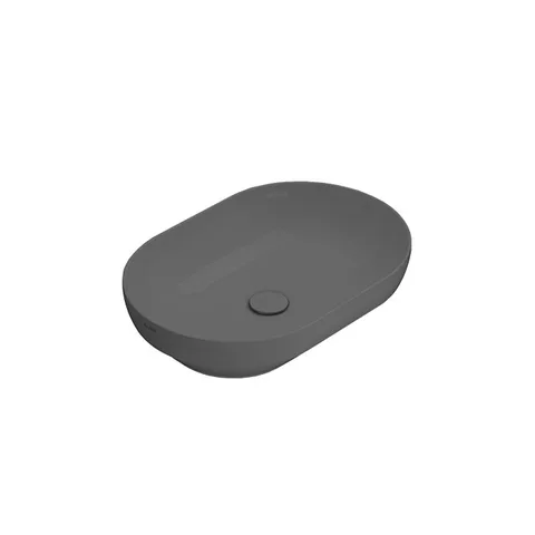 GLOBO T-Edge  Раковина-чаша на столешницу 60х41Х14 см, без отв под смеситель, цвет Smoke