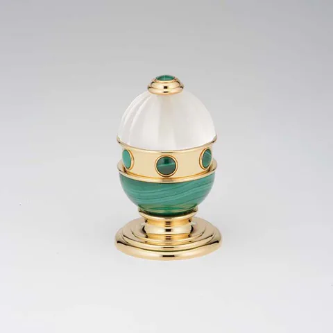 THG CHEVERNY MALACHITE Вентиль смесителя для раковины, вставки малахит, цвет полированное золото