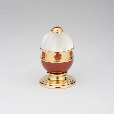 THG CHEVERNY JASPE ROUGE Вентиль смесителя для раковины, вставки красная яшма, цвет полированное золото