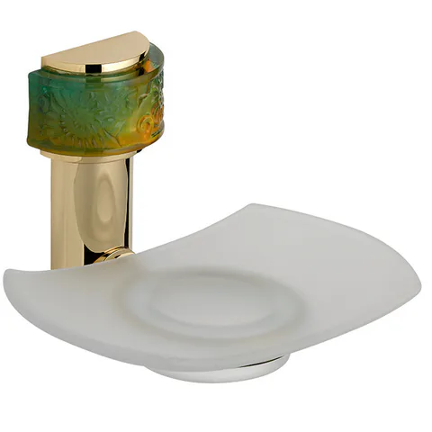 THG Island Мыльница стеклянная, подвесная, цвет Soft gold
