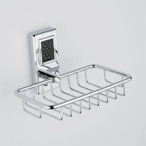 THG METROPOLIS CRISTAL NOIR Мыльница-корзина металлическая 160х95 мм., цвет хром