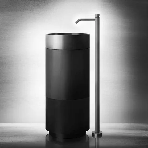 GESSI 316 Раковина Ø400 мм., для установки на столешницу, без перелива, нержавеющая сталь, цвет Steel brushed