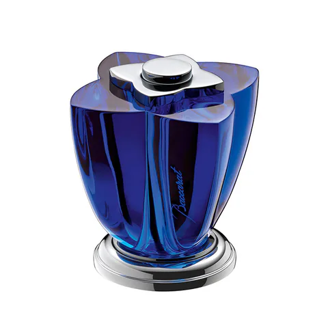 THG PETALE DE CRISTAL BLEU Вентиль смесителя для раковины, стекло синее, цвет хром