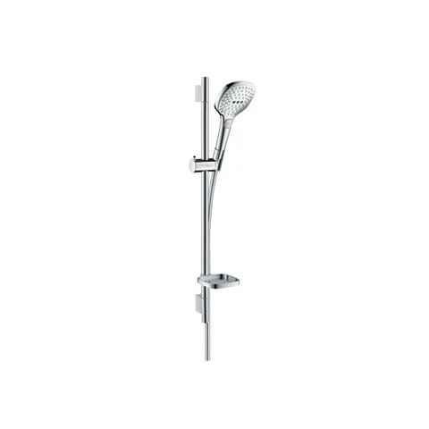 HG Raindance Select E Душевой набор: штанга 650mm, ручной душ 120, 3jet (Rain, RainAir, WhirlAir), EcoSmart, мыльница, шланг, цвет: хром