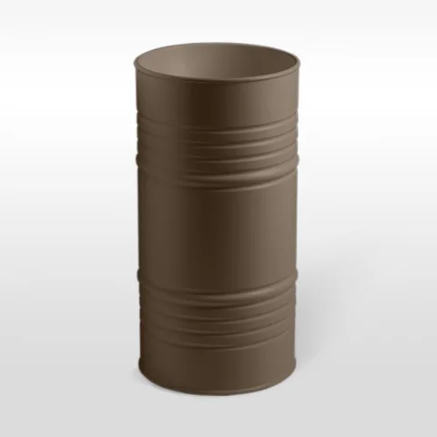 Kerasan Artwork Раковина свободностоящая "BARREL" d 45,H 90 см, без отв под смеситель,  слив в пол, сифон, цвет: Bruno matt