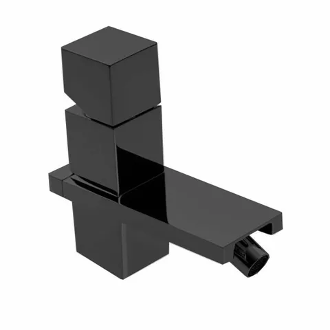 Bossini Cube Смеситель для биде на 1 отв., с заглушкой 1”1/4, цвет: черньій матовьій