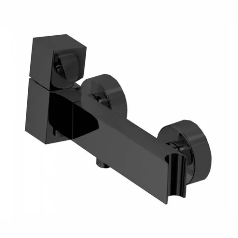 Bossini Cube Смеситель наружный для душа с выходом на 1/2”, цвет: черньій матовьій