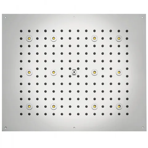 BOSSINI DREAM-RECTANGULAR Верхний душ 570x470 mm, с 12 LED RGB, блок питания/управления, Cromoterapia, цвет: хром