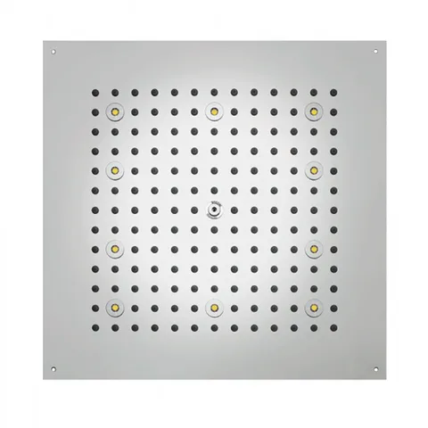 BOSSINI DREAM-CUBE Верхний душ 470 x 470 mm с 8 LED  RGB, блок питания/управления, Cromoterapia, гибкая подводка,цвет: хром