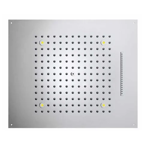 BOSSINI DREAM/2 Верхний душ 570 x 470 mm, с 4 LED RGB, 2 режима (дождь, водопад) блок питания/управления, Cromoterapia, цвет: хром