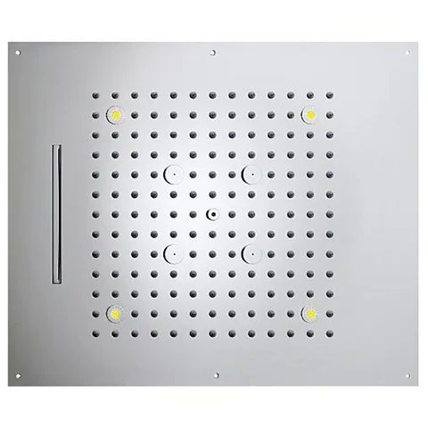 BOSSINI DREAM/3 Верхний душ 570 x 470 mm, 3 режима (дождь, каскад, туман), с 4 LED RGB, блок питания/управления, Cromoterapia, цвет: хром