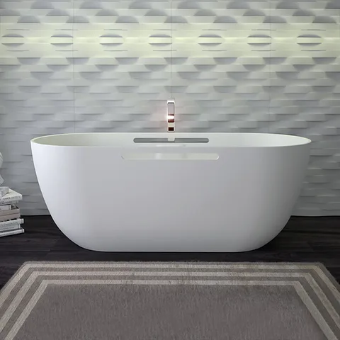 KNIEF Lotus Selected Ванна отдельност  170х75х63 см, с перелив и выпуск Click-Clack хром, с ручками, цвет: бел.матов (СПЕЦЦЕНА с наш склада!)