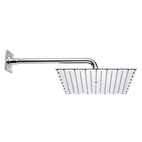 BOSSINI PARIS-CUBE Верхний душ 400 x 400 mm, настенный кронштейн Ø 28 x 400 mm, цвет: хром