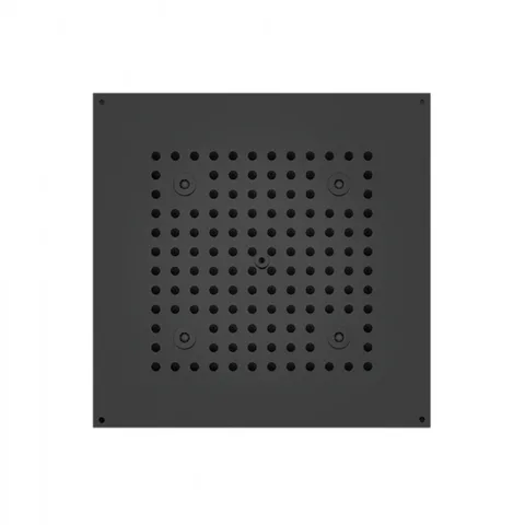 BOSSINI DREAM-CUBE Верхний душ 470 x 370 mm с 4 LED RGB, блок питания/управления, Cromoterapia, гибкая подводка,цвет: черный матовый