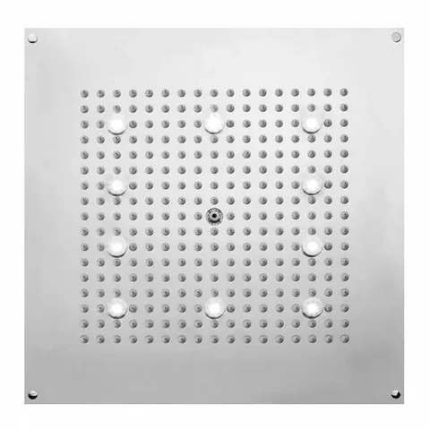 BOSSINI DREAM-CUBE Верхний душ 470 x 470 mm с 10 LED (белый), блок питания/управления, цвет: Никель шлифованный