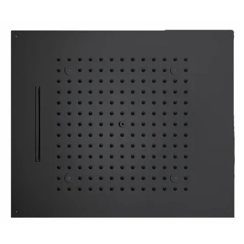 BOSSINI DREAM/2 Верхний душ 570 x 470 mm, 2 режима (дождь, каскад), с 4 LED (белый), блок питания/управления, цвет: черный матовый