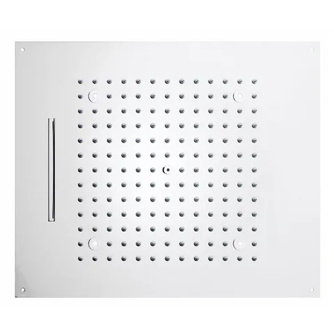 BOSSINI DREAM/2 Верхний душ 570 x 470 mm, 2 режима (дождь, каскад), с 4 LED (белый), блок питания/управления, цвет: белый матовый