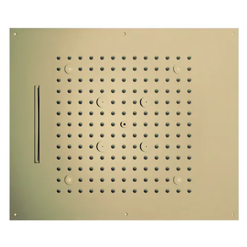 BOSSINI DREAM/3 Верхний душ 570 x 470 mm, 3 режима (дождь, каскад, туман), с LED (белый), блок питания/управления, цвет: Brushed bronze matt