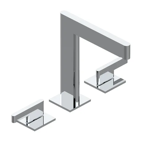 THG ICON-X METAL &Agrave; MANETTES Смеситель для раковины на 3 отверстия, с донным клапаном, цвет хром