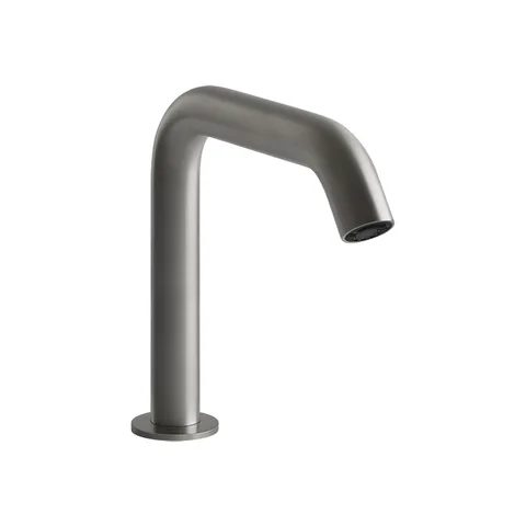 GESSI 316 FLESSA Смеситель для раковины, электронный, с кран-фильтром для регулировки температ и напора воды, высота излива 150 мм, цвет Steel Brushed