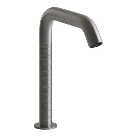 GESSI 316 TRAME Смеситель для раковины, электронный, с кран-фильтром для регулировки температ и напора воды, высота излива 230 мм, цвет Steel Brushed