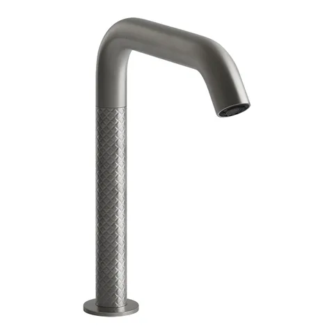 GESSI 316 INTRECCIO Смеситель для раковины, электронный, с кран-фильтром для регулировки температ и напора воды, выс излива 230 мм, цвет Steel Brushed