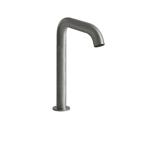 GESSI 316 CESELLO Смеситель для раковины, электронный, с кран-фильтром для регулировки температур и напора воды, выс излива 230 мм, цвет Steel Brushed