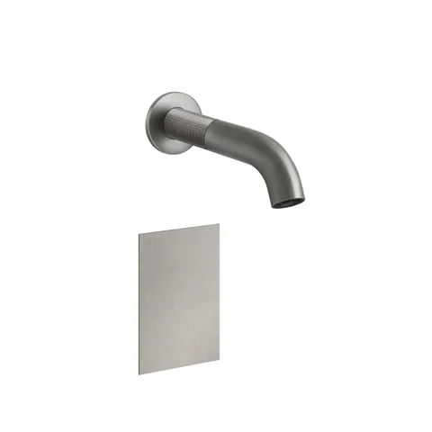 GESSI 316 CESELLO Смеситель для раковины настенный, электронный, излив 200 мм., внешняя часть, цвет Steel Brushed