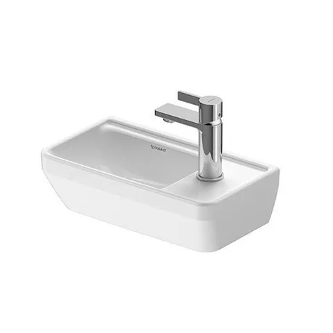 Duravit D-Neo Раковина 400  мм, без перелива, с 1 отв. под смеситель справа, цвет: белый