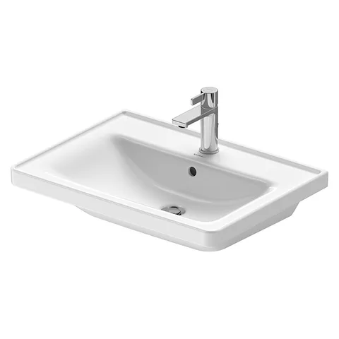 Duravit D-Neo Раковина накладная 650х480  мм, с переливом, с 1 отв., цвет: белый (Спец.цена из наличия)