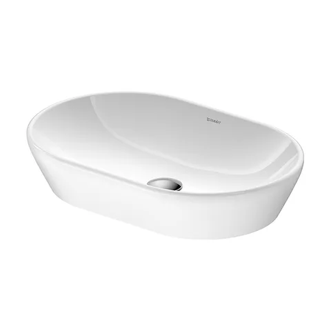 Duravit D-Neo Раковина накладная, овал 600х400  мм, без перелива, без отв под смес, с WonderGliss, цвет: белый (Спец.цена из наличия)