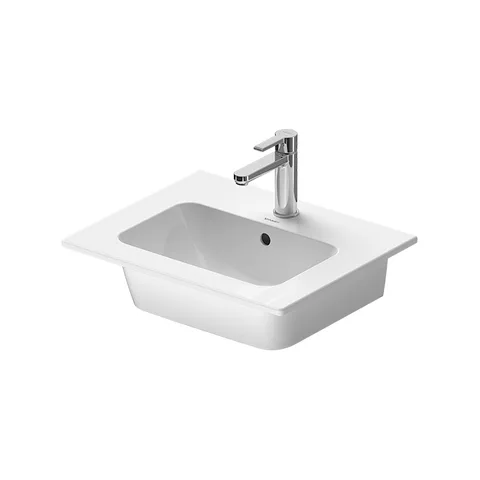 Duravit ME by STARCK Раковина накладная 530х430мм с переливом, с 1 отв под смес, цвет: белый