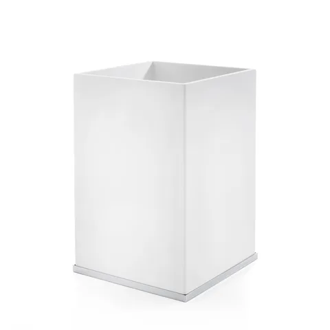 3SC Mood Deluxe White Ведро, без крышки, 20х30х20 см, цвет: белый матовый/хром (ПО ЗАПРОСУ)
