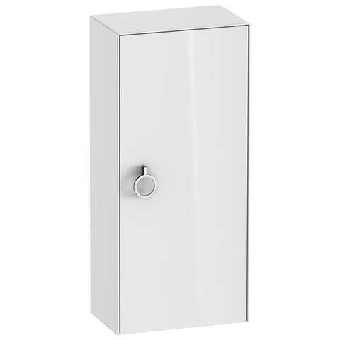 Duravit White Tulip Шкафчик подвесной, 880x400x240 мм, 1 дверца, 2 стекл полки с алюм, петли справа, цвет: белый высокоглянцевый