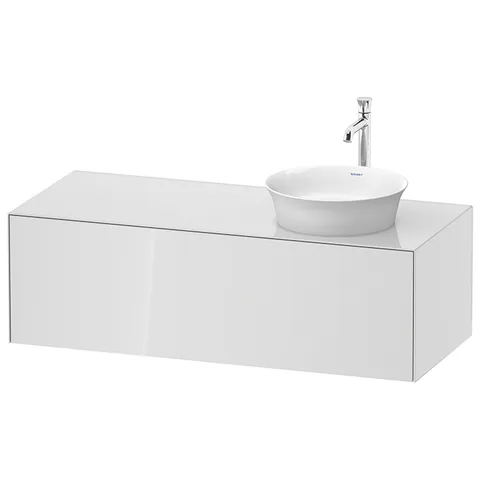 Duravit White Tulip Тумбочка подвесная,  408x1300x550 мм, 1 выдвижной ящик, цвет: белый высокоглянцевый