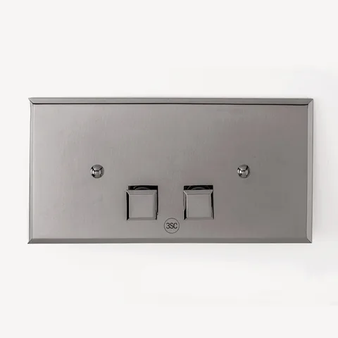 3SC SQUARE pLAQUE Клавиша смыва для бачков Geberit UP320/720, 33*2,5*h17, материал: латунь, цвет: хром (Спеццена с нашего  склада!)