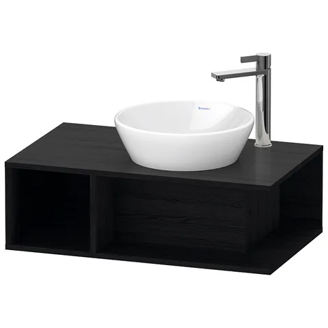 Duravit D-Neo Тумбочка подвесная компакт, 260x800x480 мм, 1 открытое отделение на левой стороне, цвет: Black Oak