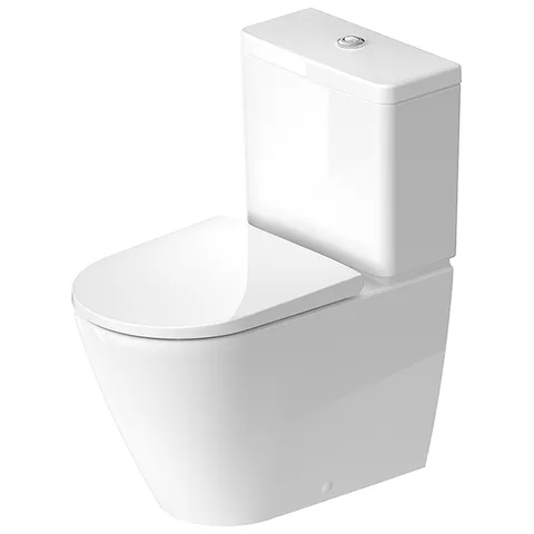 Duravit D-Neo Моноблок 370x650 мм, безободковый, слив универсальный,  с WonderGliss, цвет: белый (Спец.цена из наличия)