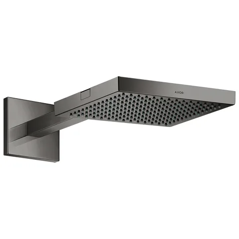 AXOR SHOWERS Верхний душ 240x240 мм., с настенным держателем 411-458 мм., внешняя часть, цвет полированный черный хром
