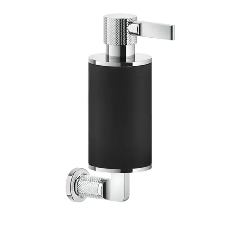 GESSI INCISO Дозатор для жидкого мыла настенный, цвет: черный/хром