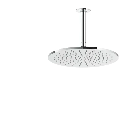 GESSI INCISO Потолочная душевая головка шарнирная на 1/2", Ø300мм, длина изготавливается под заказ (от 105 до 1855 мм), цвет: хром
