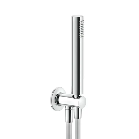 GESSI INCISO Душевой комплект, +  вывод, держатель, шланг 1,50 м и душевая лейка, цвет: хром