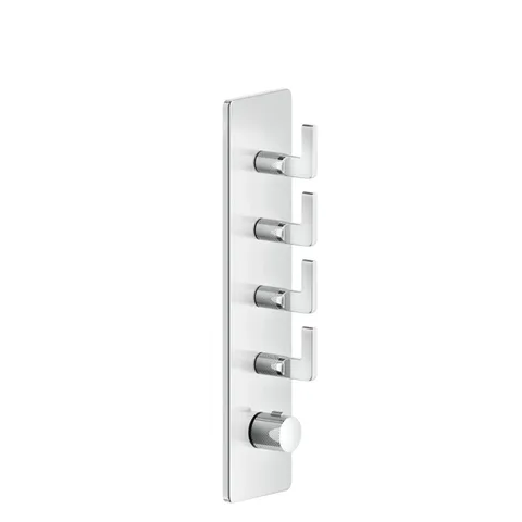 GESSI INCISO Встраиваемый термостатический смеситель на 4 источника, резьба 3/4" (внешние части), цвет: хром