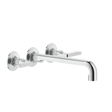 GESSI INCISO Встраиваемый смеситель для раковины на 3 отверстия с изливом 255-235мм (внешние части), цвет: хром