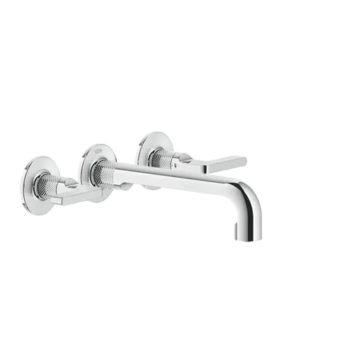 GESSI INCISO Встраиваемый смеситель для раковины на 3 отверстия с изливом 210-190мм (внешние части), цвет: хром